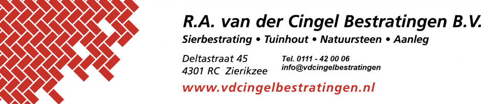 R.A. van der Cingel Bestratingen B.V. logo