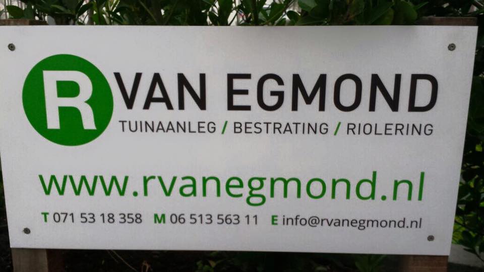 R. van Egmond Tuinaanleg, Bestrating, Riolering logo